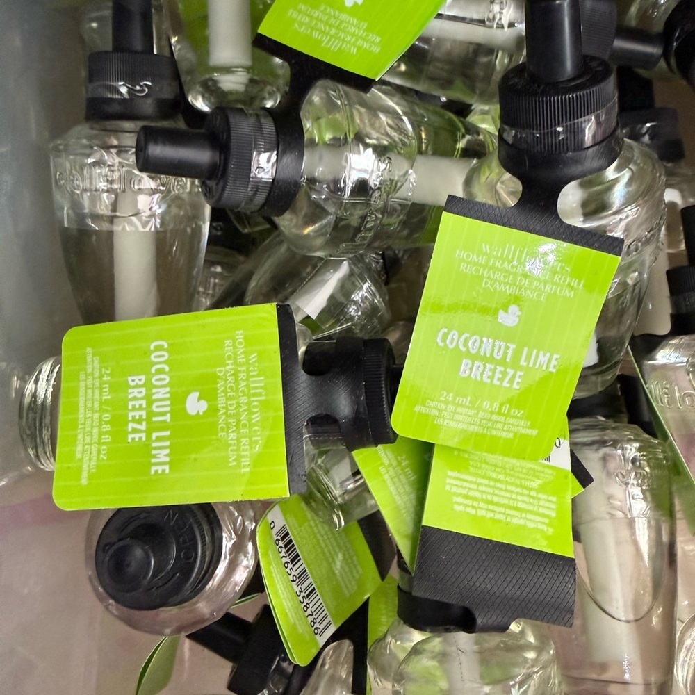 5 Coconut Lime Breeze Home Fragrance Refill - Bright Lime Green Label